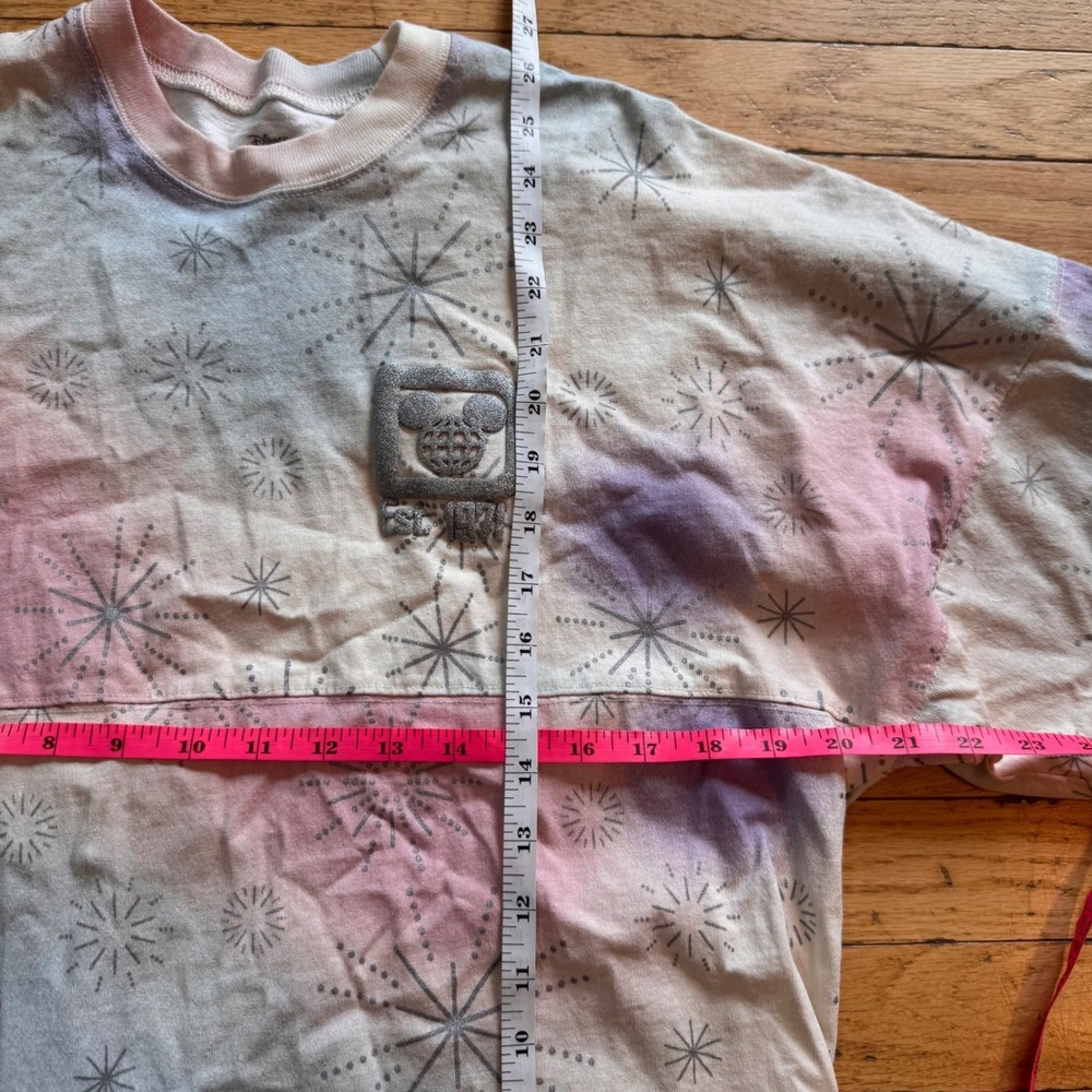 Disney 100 Years of Wonder Spirit Jersey Walt Disney World Tie Dye Silver XS - Picture 6 of 7